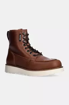 Кожаные ботинки Tommy Hilfiger TH AMERICAN PREM CHECK LTH BOOT, коричневый
