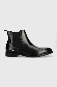 Кожаные ботинки URANO IV KL12260.000 Karl Lagerfeld, черный