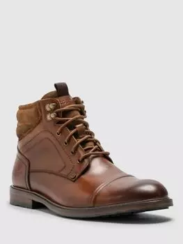 Кожаные ботинки в стиле милитари Rodd & Gunn Dunedin, темно-коричневый