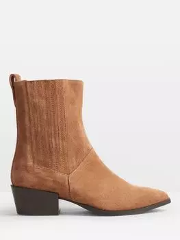 Кожаные ботинки в стиле вестерн Miley HUSH, тан