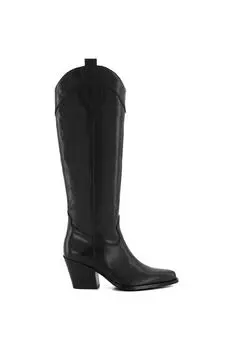 Кожаные ботинки в стиле вестерн "Теннесси" Dune London, черный