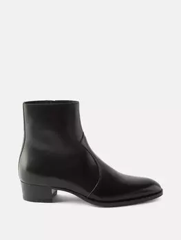 Кожаные ботинки wyatt Saint Laurent, черный