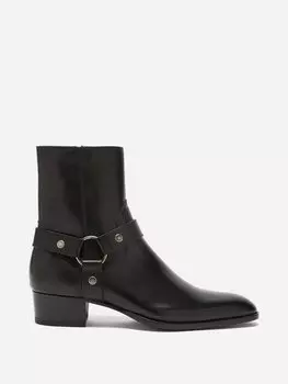 Кожаные ботинки wyatt Saint Laurent, черный