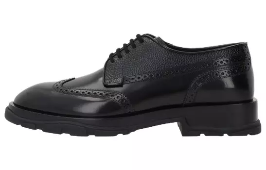 Кожаные броги на шнуровке Alexander Mcqueen