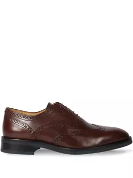 Кожаные броги Paul Smith с вырезами, коричневый
