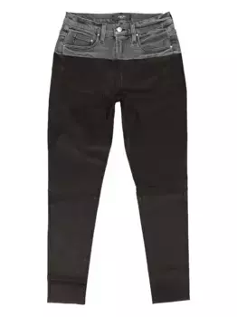 Кожаные брюки AMIRI, черный