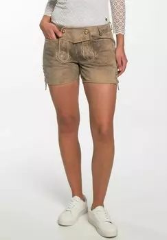 Кожаные брюки BARBIE Spieth & Wensky, бежевый