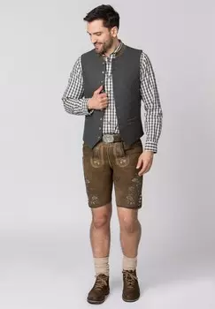 Кожаные брюки BASTIAN Stockerpoint, коричневый