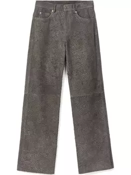 Кожаные брюки CamperLab, серый