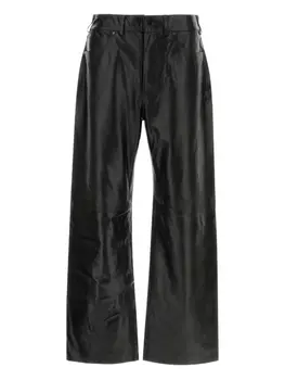 Кожаные брюки ENTIRE STUDIOS, черный