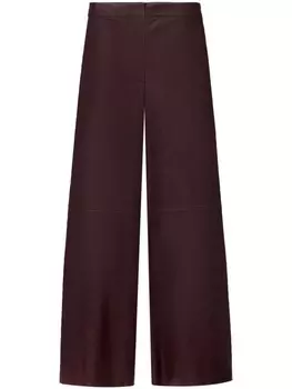 Кожаные брюки Fabiana Filippi, красный