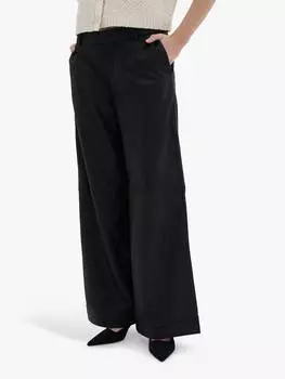 Кожаные брюки gitta MY ESSENTIAL WARDROBE, черный