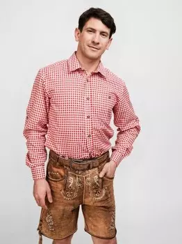 Кожаные брюки Hofglanz, коричневый