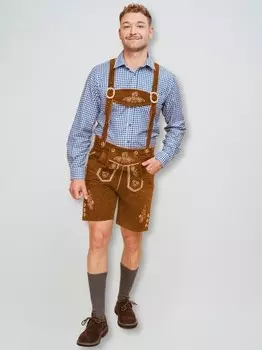 Кожаные брюки Hofglanz, коричневый