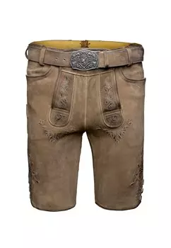 Кожаные брюки HOPFENSEE Maddox, бежевый