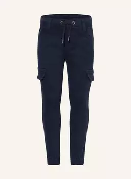 Кожаные брюки-карго стандартной посадки S.Oliver Red, синий