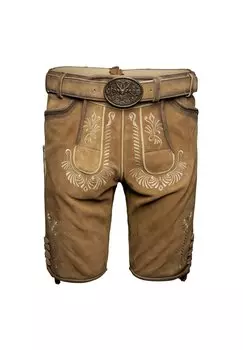 Кожаные брюки Krger Dirndl, коричневый