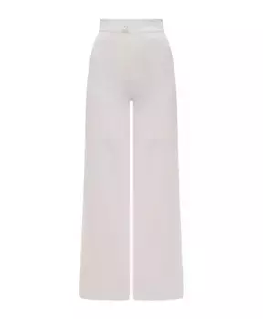 Кожаные брюки Krizia, белый