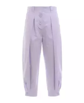 Кожаные брюки Krizia, фиолетовый