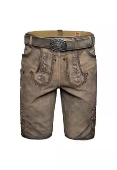 Кожаные брюки Maddox, серый