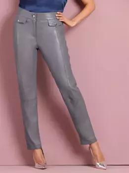 Кожаные брюки Mainpol, антрацит