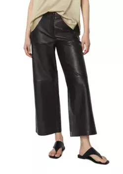 Кожаные брюки Marc O'Polo "из мягкой овечьей кожи", черный