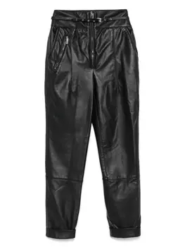 Кожаные брюки MITILIANE COUTURE, черный