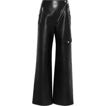Кожаные брюки NANUSHKA, черный