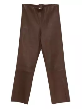 Кожаные брюки от Malene Birger Florentina By Malene Birger, коричневый