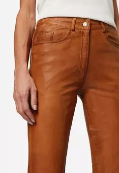 Кожаные брюки Ricano, коричневый