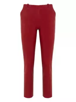 Кожаные брюки с эластичным поясом Stouls, красный