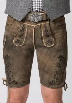 Кожаные брюки Stockerpoint, коричневый