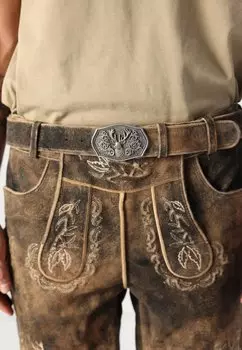 Кожаные брюки Stockerpoint, коричневый