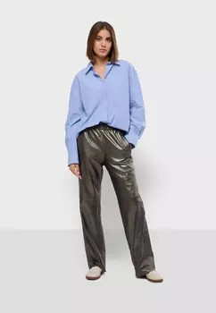 Кожаные брюки URANUS Oakwood, антрацит