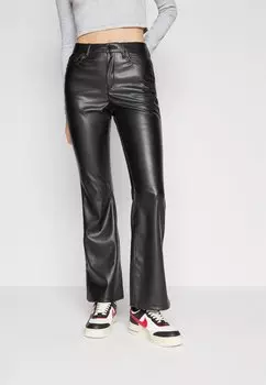 Кожаные брюки Vmselma Flared Pants Vero Moda, черный