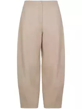 Кожаные брюки YVES SALOMON, нейтральный