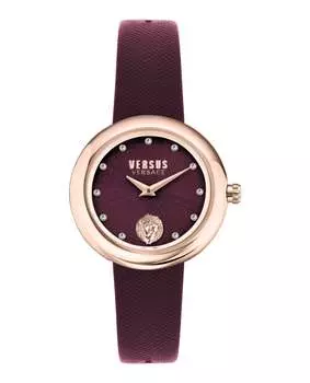 Кожаные часы Lea Versus Versace, бордовый/розовый/бордовый