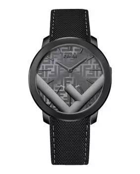 Кожаные часы Run Away Fendi, цвет black/two tone/grey