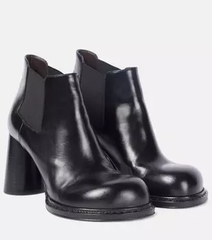 Кожаные челси-ботинки Cliff Bottega Veneta, черный