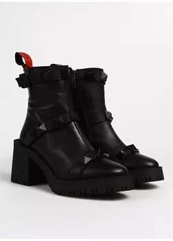 Кожаные черные женские ботинки Harley Davidson