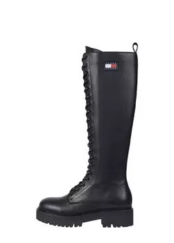 Кожаные черные женские ботинки Tommy Hilfiger