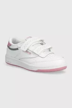 Кожаные детские кроссовки Reebok Classic Club C, белый