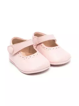 Кожаные детские тапочки Eli1957, розовый