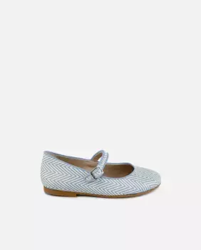 Кожаные девичьи Мэри Джейн с пряжкой Eli 1957, синий