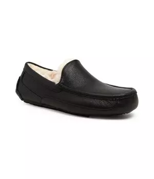 Кожаные домашние туфли m ascot Ugg, черный
