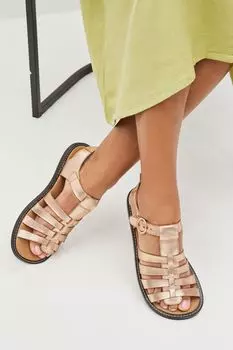 Кожаные гладиаторы Forever Comfort с круглым носком Next, розовый