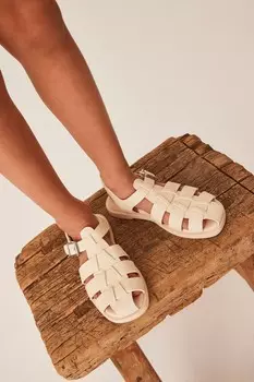 Кожаные гладиаторы Next, белый