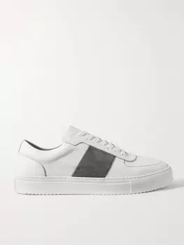 Кожаные и замшевые кроссовки Larry Pebble Grain Mr P., белый