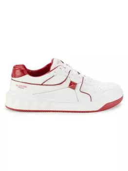 Кожаные кцвет Rossoвки на платформе Rockstud Valentino Garavani, цвет Rosso