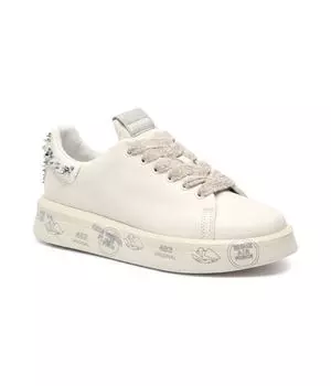 Кожаные кеды Belle Premiata, бежевый